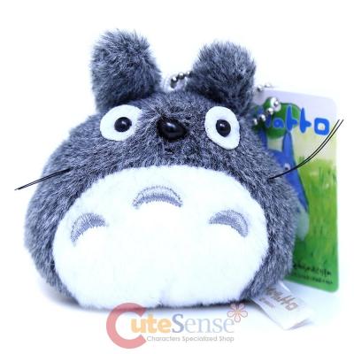 Studio Ghibli My Neighbor Gray Totoro Mini Plush Doll Key Chain 3.5in