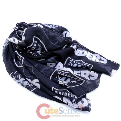 NFL Oakland Raiders Logo All Over Prints Infinity Scarf