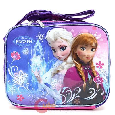 Disney Frozen School Lunch Bag Elsa Anna Insulated Snack Bag - Ice Snowflakes