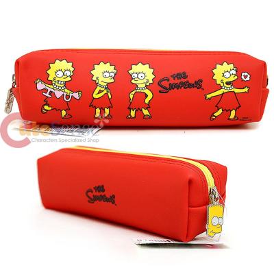 The Simpson Family Lisa Pencil Case Faux Leather  Pouch Bag -Lisa