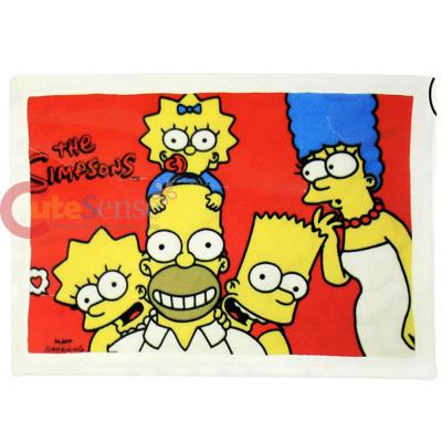 The Simpson Family Plush Blanket Throw  29x40 Red