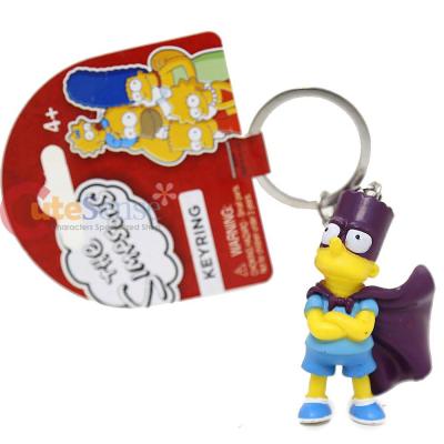 The Simpsons Family PVC Figural Key Chain - Bart Hero