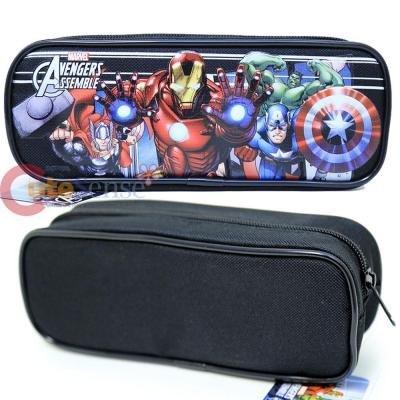 Marvel Avengers Pencil Case Zipppered Pouch  Bag -Black