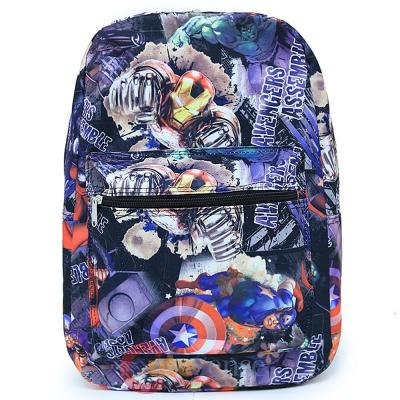 Marvel Avengers Heroes All Over Print Large School Backpack - Black