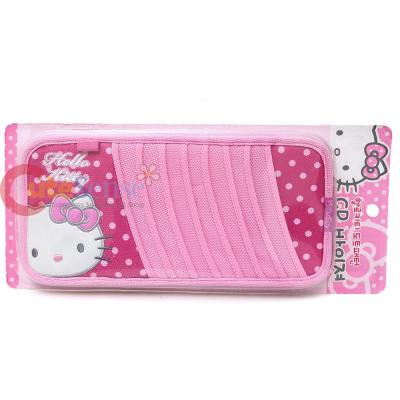 Sanrio Hello Kitty CD Visor Organizer : Pink Polka Dots