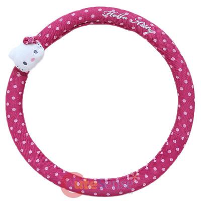 Sanrio Hello kitty Auto Car Steering Wheel Cover - Pink Polka Dots