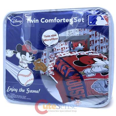 MLB Disney Mickey Mouse Anaheim Angels  Player Twin Bedding Comforter Set