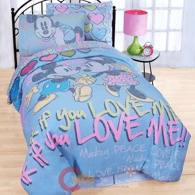 Disney Mickey Minnie Mouse 7pc Full Bedding Comforter Set