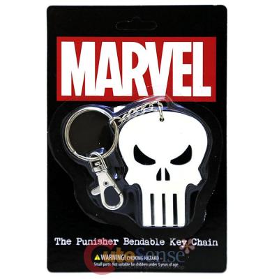 Marvel The Punisher Key Chain PVC Skull Logo Benable Key Holder