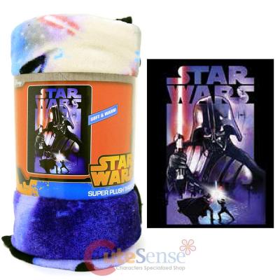 Star Wars Darth Vader Plush Throw Blanket  Micro Raschel 46 x 60 - Darth Night