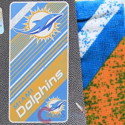 NFL Miami Dolphins  Beach  Towel  Bath Towel -Diagonal Logo