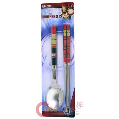 Marvel Iron Man Stainless Spoon and Chopsticks Set