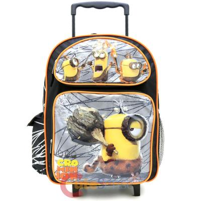 Despicable Me 3  Minions Large School Roller Backpack 16" Rolling Bag -Movie