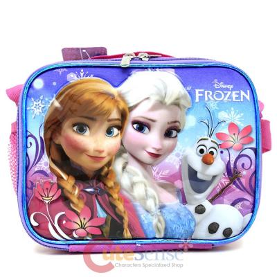 Disney Frozen Elsa Anna School Lunch Bag Insulated Snack Bag- Floral Flakes