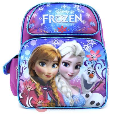 Disney Frozen Elsa Anna 12" School Backpack Girls Medium Bag - Floral Flakes