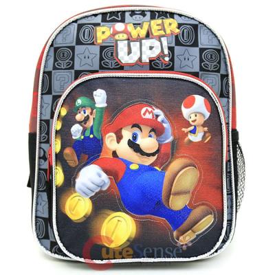 Nintendo Super Mario Toddler School Backpack10" Boys Bag - Power up