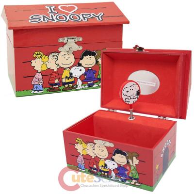 Peanuts Musical Jewelry Box Snoopy Wind Up Music Box