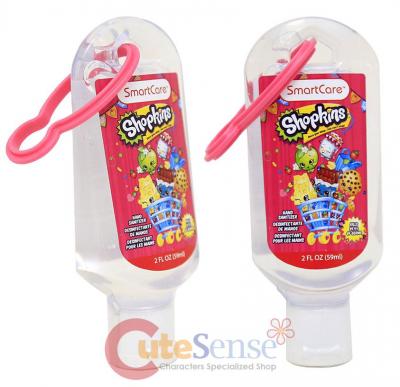 Shopkins Hand Sanitizer with Backpack Clip - 2pc Set