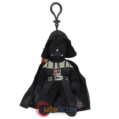 Star Wars Darth Vader Plush Doll Key Chain Clip On Coin Bag