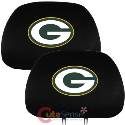 NFL Green Bay Packers  Car Head Rest Cover -2PC