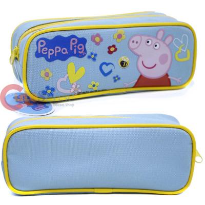 Nick Jr Peppa Pig Zippered  Pencil Case Pouch Bag - Blue