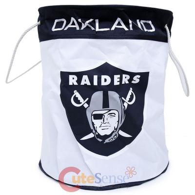 NFL Oakland Raiders Canvas Laundry Bag Basket Hamper