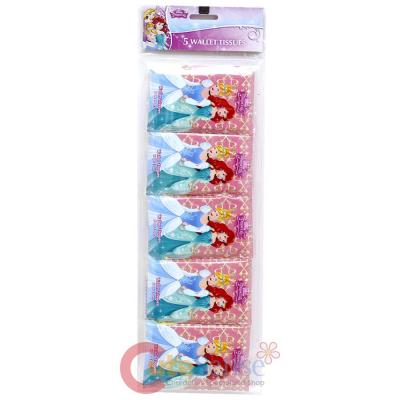 Disney Princess Travel Wallet Tissue Pack of 5