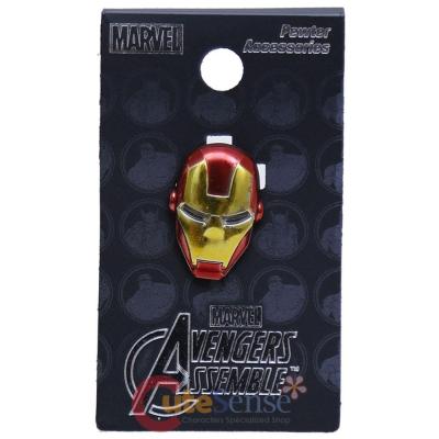 Marvel Avengers Iron Man Mask Pewter Pin Badge Brooch Color