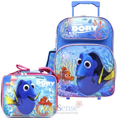 Finding Dory Large School Roller Backpack with Lunch Bag 2pc Set