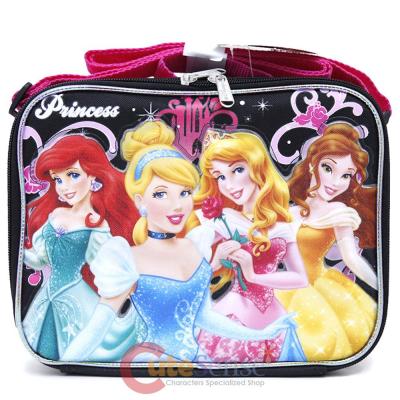 Disney Princess School Lunch Bag : Black Pink