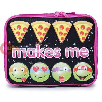 TMNT Ninja Turtles Emoji School Lunch Bag Snack Insulated Box