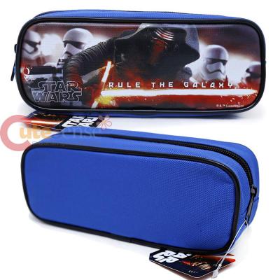 Star Wars Pencil Case Zippered Bag Blue