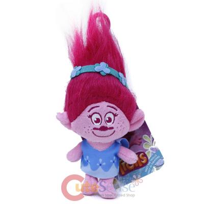 Dreamworks Trolls Poppy Plush Doll Key Chain , Coin Bag Clip On