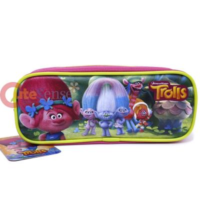 Dreamworks Trolls Poppy Pencil Case Zippered Bag with Family