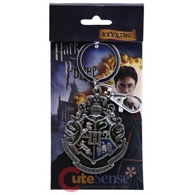 Harry Potter Hogwarts School Crest Key Chain Pewter Metal