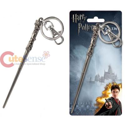 Harry Potter Harrys Wand Key Chain Pewter Metal