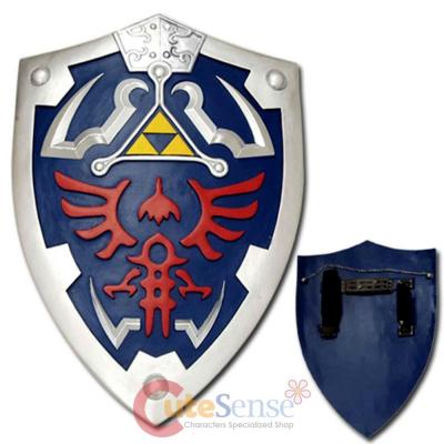 Link Hylian Zelda Shield with Grip & Handle