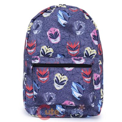 Power Rangers Sublimated All Over Prints School Backpack