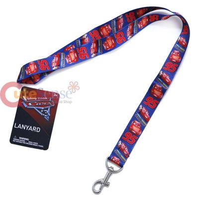 Disney Cars 3 Lanyard Mcqueen Key Chian ID holder