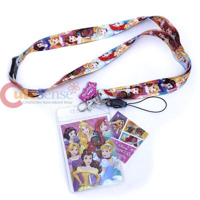 Disney Pirncess  Lanyard Key Chain ID Pocket