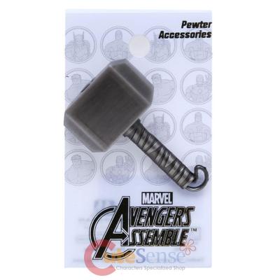 Marvel Thor Hammer Pewter Pin Badge Brooch - Deluxe