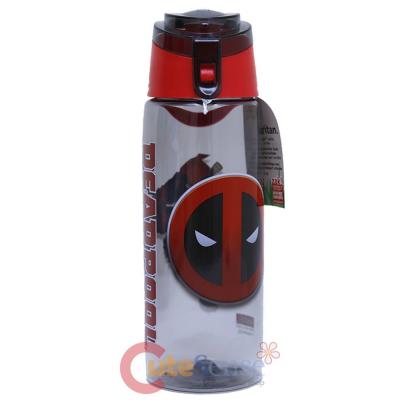 Marvel Deadpool Clear 25 Oz Tritan Water Bottle