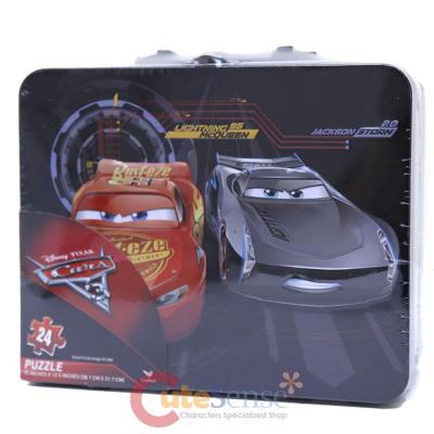 Cars McQueen Tin Box with Puzzle Set