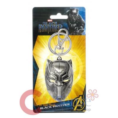 Marvel Black Panther Metal Key Chain Colored Pewter Key Holder