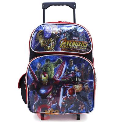 Marvel Avengers Large School Roller Backpack 16" Trolley Rolling Bag