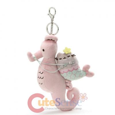 Pusheen Mermaid Seahorse Key Chain