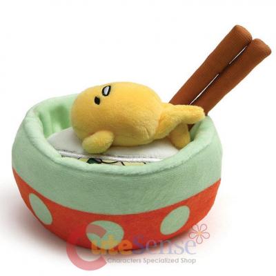 Gudetama Plush Doll - Noodle Bowl