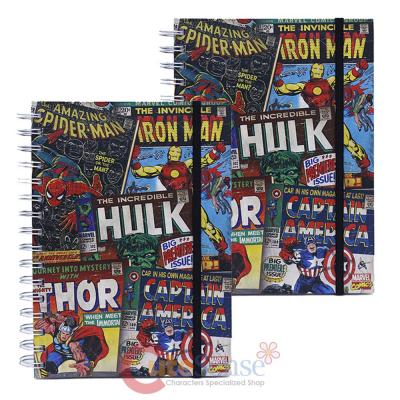 Marvel Cover Collage Spiral Notebook Journal