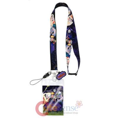 Disney Villains Lanyard Key Chain ID Pocket