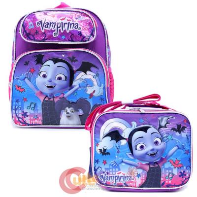 Disney Vampirina 12" School Backpack Lunch Bag 2pc Book Bag Set